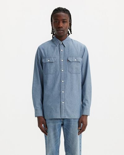 Levi's Classic Worker Overshirt Blue - Negro