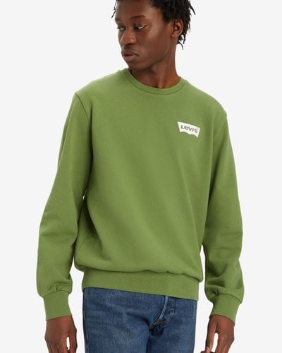 Levi's Standard fit sweatshirt mit rundhalsausschnitt und grafik - Grün