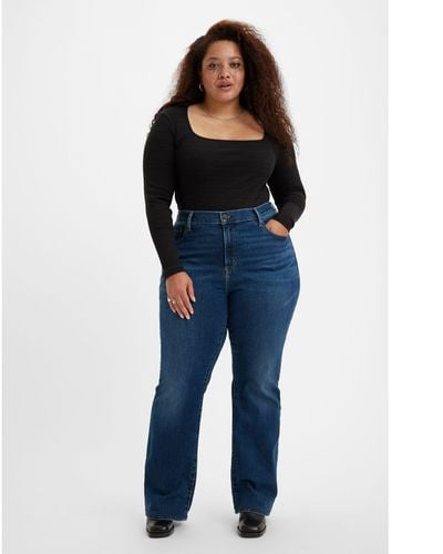 Levi's 725tm Bootcut Jeans Met Hoge Taille (plus Size) - Zwart