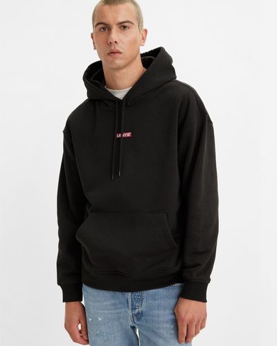 Levi's Lässiger baby tab hoodie - Schwarz