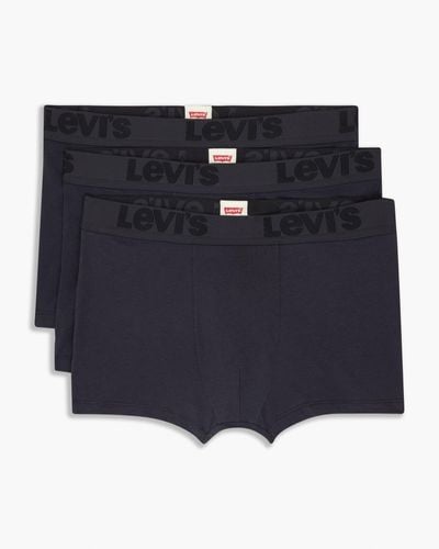 Levi's Premium Lange Boxershort Set Van 3 - Zwart