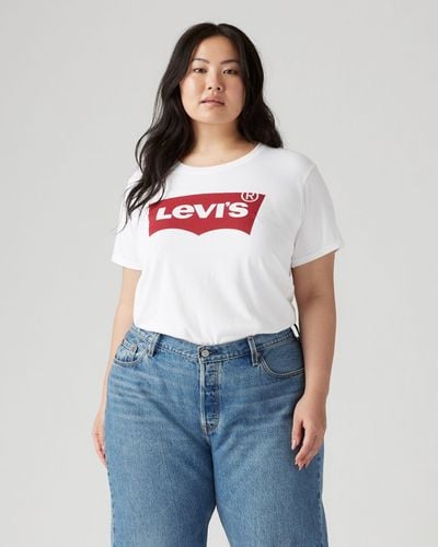 Levi's Perfect Logo T Shirt (plus Size) - Zwart