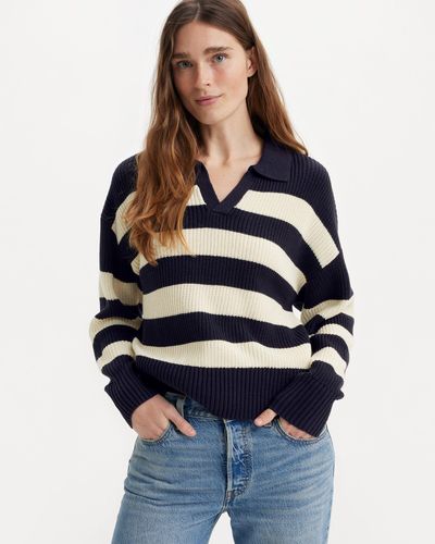 Levi's Pull over col polo eve - Noir