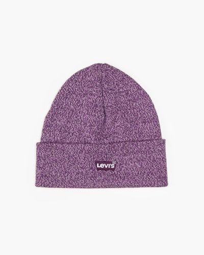 Levi's Batwing Logo Slouchy Beanie - Paars
