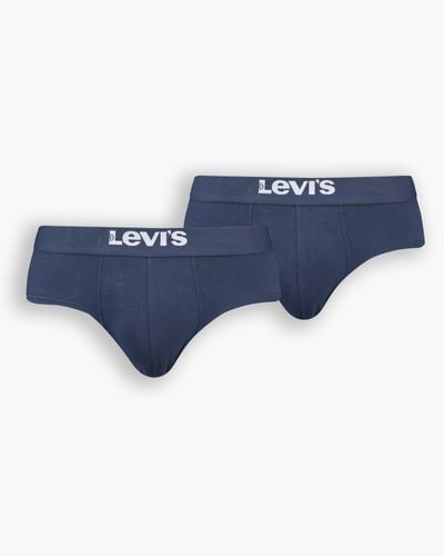 Levi's Boxer basic a tinta unita ® Confezione da 2 Blu - Nero