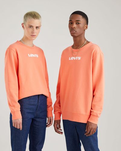 Levi's Unisex Graphic Crewneck Sweatshirt - Orange