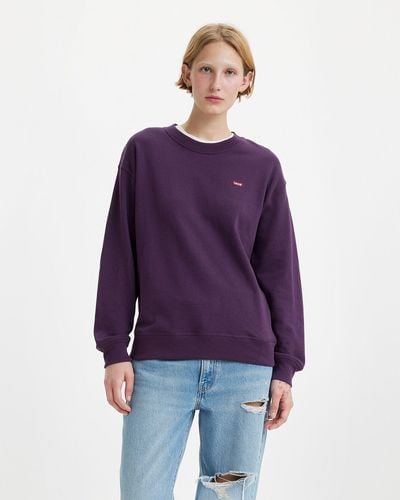 Levi's Standard Sweatshirt Met Ronde Hals - Zwart