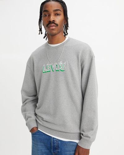 Levi's Relaxed fit sweatshirt mit rundhalsausschnitt und grafik - Schwarz