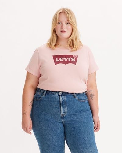 Levi's Camiseta perfect logo (talla extragrande) - Negro