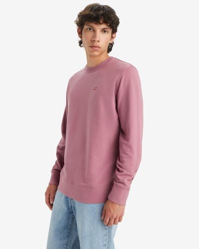 Levi's Original Housemark Sweatshirt Met Ronde Hals - Zwart