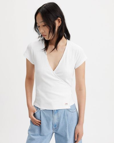 Levi's Dry Goods Pointelle Wikkel T Shirt - Zwart