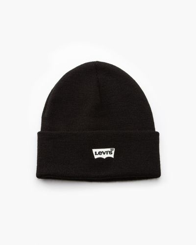 Levi's Batwing Embroidered Slouchy Beanie - Schwarz