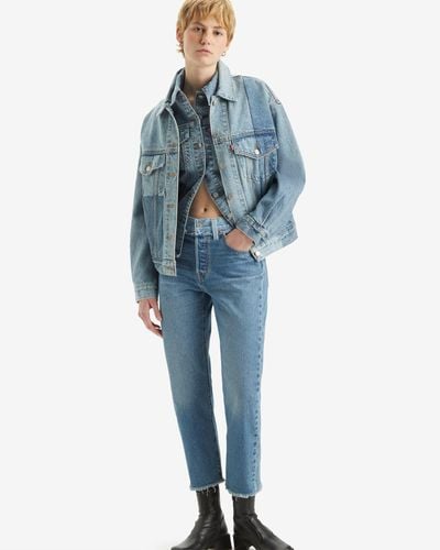 Levi's 501® Original Split Cropped Jeans - Zwart