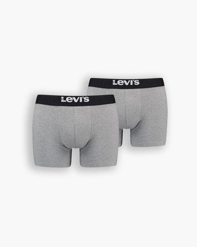 Levi's Solid Boxer Briefs 2 Pack - Black