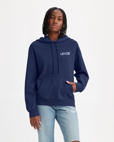 Levi's Standard hoodie mit grafik - Schwarz