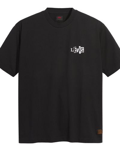 Levi's T shirt ® Skateboarding stampata Nero