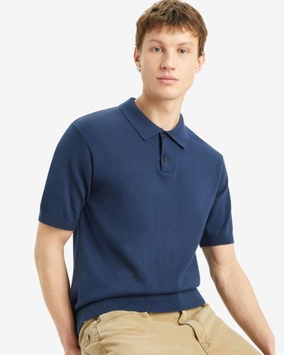 Levi's Pull over col polo maille fine - Noir