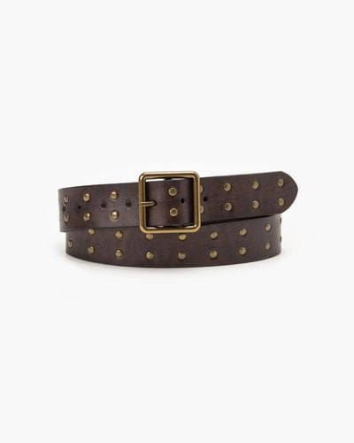 Levi's Studded Leather Belt Brown - Negro