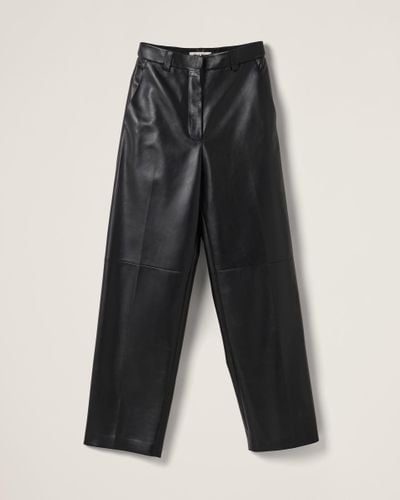 Miu Miu Nappa Leather Trousers - Grey