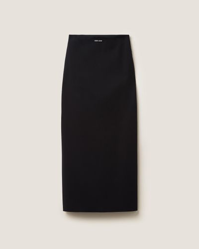 Miu Miu Stretch Jersey Skirt - Black