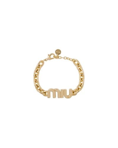Miu Miu Metal Bracelet - Metallic