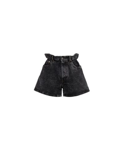 Miu Miu Denim Shorts - Black