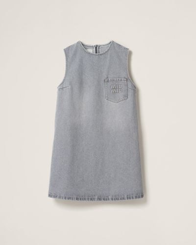 Miu Miu Denim Dress - Gray