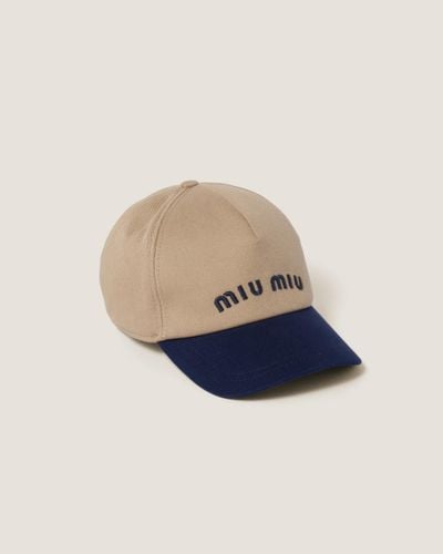 Miu Miu Drill Baseball Cap - Blue