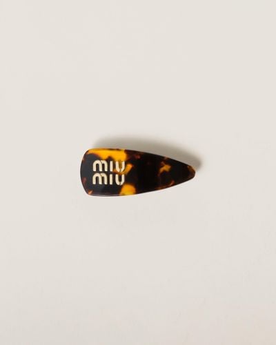 Miu Miu Plexiglas Hair Clip - Multicolor