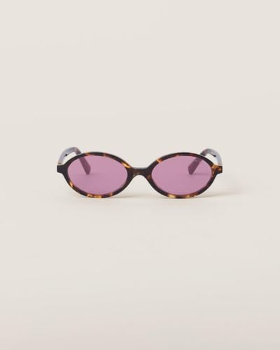 Miu Miu Miu Regard Sunglasses - Pink