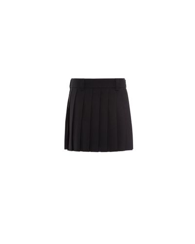 Miu Miu Mohair Fabric Miniskirt - Black
