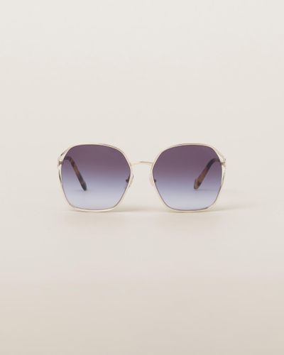 Miu Miu Logo Sunglasses - Purple