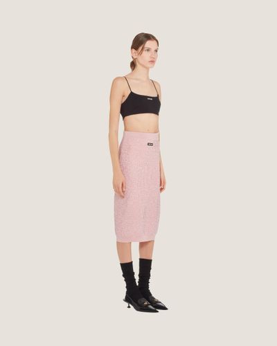 Miu Miu Wool Skirt - Pink