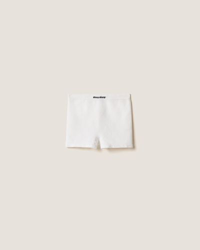 Miu Miu Seamless Boxer Shorts - White