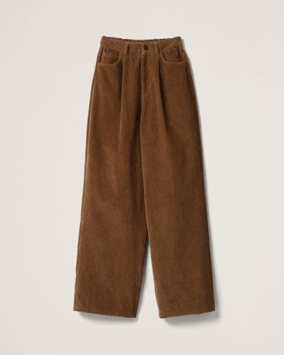 Miu Miu Garment-dyed Corduroy Pants - Brown