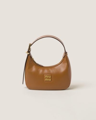 Miu Miu Leather Hobo Bag - Multicolour