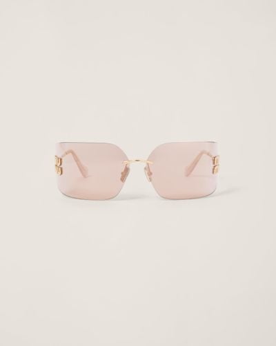 Miu Miu Miu Miu Runway Sunglasses - Pink