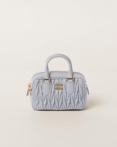 Miu Miu Arcadie Matelassé Nappa Leather Mini-Bag - White