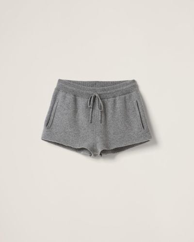 Miu Miu Wool And Cashmere Shorts - Gray
