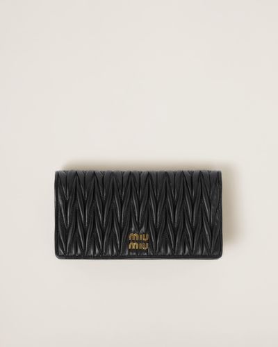Miu Miu Matelassé Nappa Leather Smartphone Case - Black