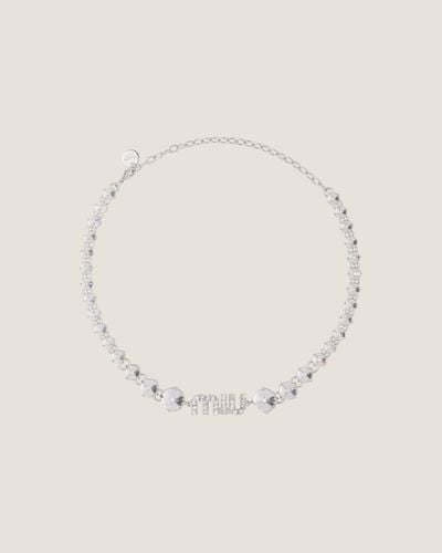 Miu Miu Crystal Necklace - Natural