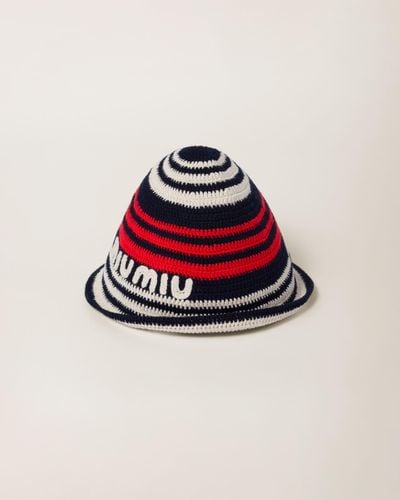 Miu Miu Crochet Hat - Red