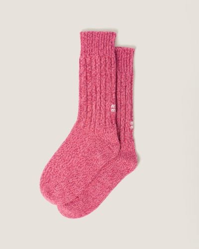 Miu Miu Wool And Cashmere Socks - Pink