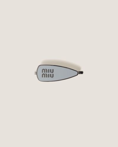 Miu Miu Enamelled Metal Hair Clip - Multicolour