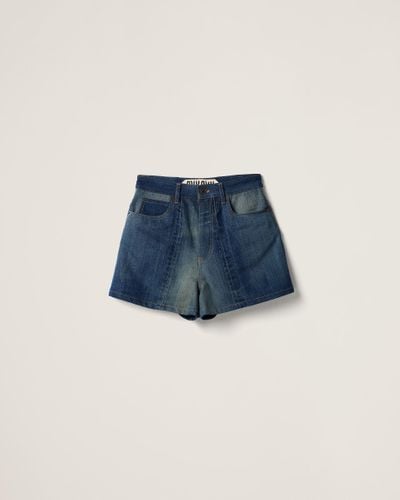 Miu Miu Denim Shorts - Blue