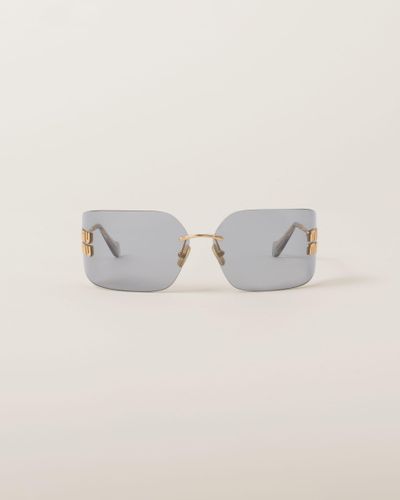 Miu Miu Runway Sunglasses - White