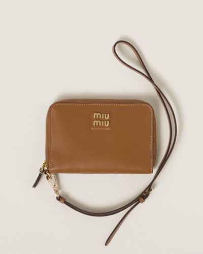 Miu Miu Leather Passport Holder - Multicolor