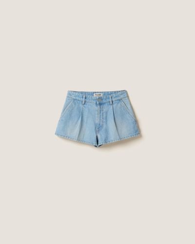 Miu Miu Denim Shorts - Blue