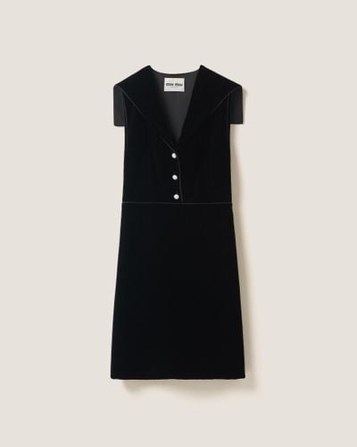 Miu Miu Velvet Dress - Black