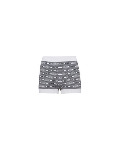 Miu Miu Viscose Shorts - Gray